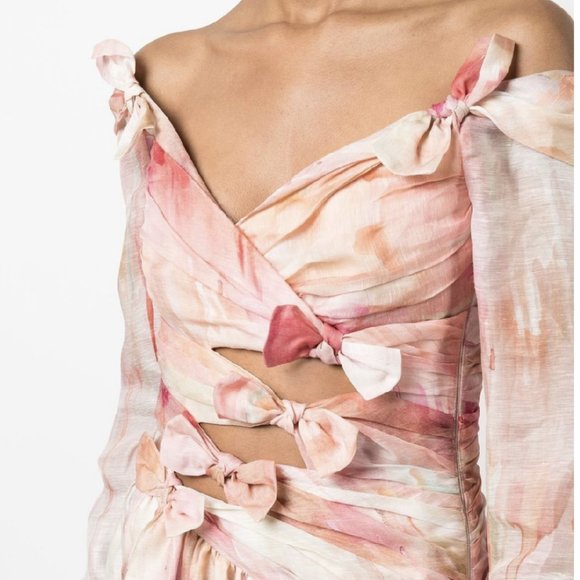 BNWT Zimmermann Dancer Asymmetric Midi Dress - Picture 5 of 8